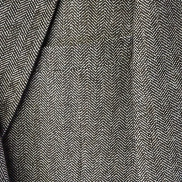 Deadstock 50s 42S Brown Herringbone‎ Bespoke Tweed Hamilton Blazer Sport Coat